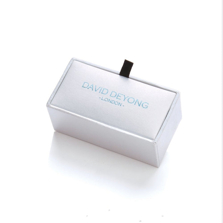 Rhodium plated brass cufflinks